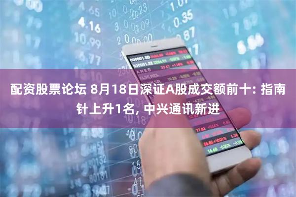 配资股票论坛 8月18日深证A股成交额前十: 指南针上升1名, 中兴通讯新进